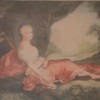 WILLIAM ANDERSON LITHOGRAPH OF A FEMALE IN WOODS PIC-1