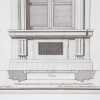 PAIR OF ANTIQUE ARCHITECTURAL DESIGN PRINTS 19 C. PIC-4