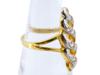 VINTAGE 18K GOLD DIAMOND STATEMENT RING PIC-1