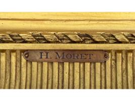 ATTR TO HENRY MORET FRENCH LANDSCAPE OIL PAINTING