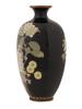 ANTIQUE JAPANESE BRASS AND CLOISONNE ENAMEL VASE PIC-2
