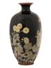 ANTIQUE JAPANESE BRASS AND CLOISONNE ENAMEL VASE PIC-4