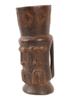 AFRICAN HAND CARVED WOODEN KUBA CEREMONIAL CUP PIC-0