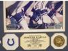 JOHNNY UNITAS COLTS SIGNED COMMEMORATIVE DISPLAY PIC-2