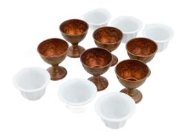 ANTIQUE OTTOMAN COFFEE SET INCL CUPS PITCHERS TRAY BOWL