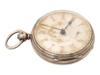 ANTIQUE ENGLISH VICTORIAN STERLING SILVER POCKET WATCH PIC-4