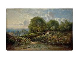 BRITISH OIL PAINTING BY EDWIN HENRY BODDINGTON