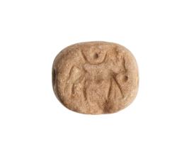 ANCIENT EGYPTIAN LATE PERIOD STEATITE SCARAB