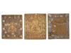 LOT OF ANTIQUE RUSSIAN ORTHODOX CAST BRONZE ICONS PIC-2