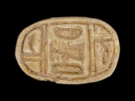 ANCIENT EGYPTIAN LATE PERIOD STEATITE SCARAB BEAD