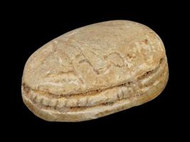 ANCIENT EGYPTIAN LATE PERIOD STEATITE SCARAB BEAD