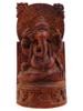 VINTAGE INDIAN CARVED WOOD WALL PANEL W GANESHA PIC-0
