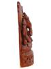 VINTAGE INDIAN CARVED WOOD WALL PANEL W GANESHA PIC-4