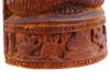 VINTAGE INDIAN CARVED WOOD WALL PANEL W GANESHA PIC-8