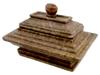 ANTIQUE ITALIAN NEOCLASSICAL GRAND TOUR MARBLE INKWELL PIC-0