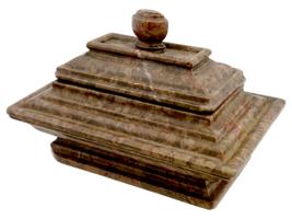 ANTIQUE ITALIAN NEOCLASSICAL GRAND TOUR MARBLE INKWELL