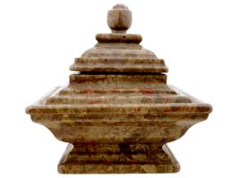 ANTIQUE ITALIAN NEOCLASSICAL GRAND TOUR MARBLE INKWELL