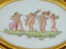 PAIR OF ANTIQUE PORCELAIN PLAQUES BY WEDGWOOD
