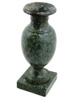 ANTIQUE GRAND TOUR GREEN MARBLE VASE