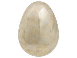 LARGE VINTAGE OR ANTIQUE SILVER PLATED DECORATIVE EGG