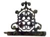 ANTIQUE 18TH CENTURY HANUKKAH LAMP W FOLIATE DESIGN PIC-1