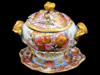 EARLY 19TH CEN ENGLISH PORCELAIN SAUCE TUREEN SET PIC-1