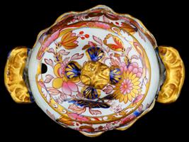 EARLY 19TH CEN ENGLISH PORCELAIN SAUCE TUREEN SET