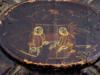 ANTIQUE 19TH CENTURY CHINESE EXPORT PAINTED LEATHER BOX PIC-8