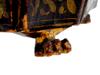 ANTIQUE 19TH CENTURY CHINESE EXPORT PAINTED LEATHER BOX PIC-12
