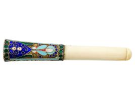 RUSSIAN CLOISONNE ENAMEL CIGARETTE HOLDER
