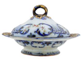 ANTIQUE VICTORIAN MINTON PORCELAIN COVERED TUREEN