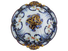 ANTIQUE VICTORIAN MINTON PORCELAIN COVERED TUREEN