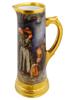 ANTIQUE TRESSEMANN AND VOGT LIMOGES PORCELAIN BEER JUG PIC-1