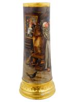 ANTIQUE TRESSEMANN AND VOGT LIMOGES PORCELAIN BEER JUG
