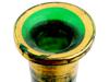 ANTIQUE BOHEMIAN GREEN GLASS WINE DECANTER WITH STOPPER PIC-8