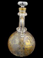 MAMLUK REVIVAL STYLE GILDED GLASS PITCHER W STOPPER