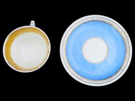 ANTIQUE PORCELAIN TEA CUP SET BY CARL TIELSСH ALTWASSER