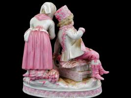 ANTIQUE 19TH CENTURY HAND PAINTED PORCELAIN FIGURE