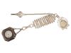 RUSSIAN SILVER FOB DIAMOND WATCH AND CHATELAINE SET PIC-1