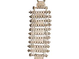 RUSSIAN SILVER FOB DIAMOND WATCH AND CHATELAINE SET