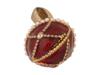 RUSSIAN SILVER ENAMEL EGG PENDANT W RHINESTONES IN BOX PIC-5