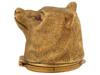 RUSSIAN GILT SILVER WITH DIAMONDS BEAR PILL BOX PIC-1