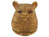 RUSSIAN GILT SILVER WITH DIAMONDS BEAR PILL BOX PIC-2
