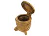 RUSSIAN GILT SILVER WITH DIAMONDS BEAR PILL BOX PIC-5