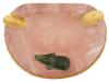 RUSSIAN SILVER PINK QUARTZ ASHTRAY W JADE ELEPHANT PIC-5