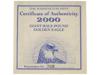 AMERICAN GIANT GOLDEN EAGLE COIN WASHINGTON MINT COA PIC-4