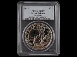 2012 GREAT BRITAIN BRITANNIA SILVER COIN GRADED PCGS