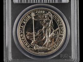 2012 GREAT BRITAIN BRITANNIA SILVER COIN GRADED PCGS