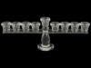CONTEMPORARY HANUKKAH MENORAH CANDLEHOLDER PIC-0