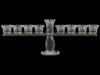 CONTEMPORARY HANUKKAH MENORAH CANDLEHOLDER PIC-1
